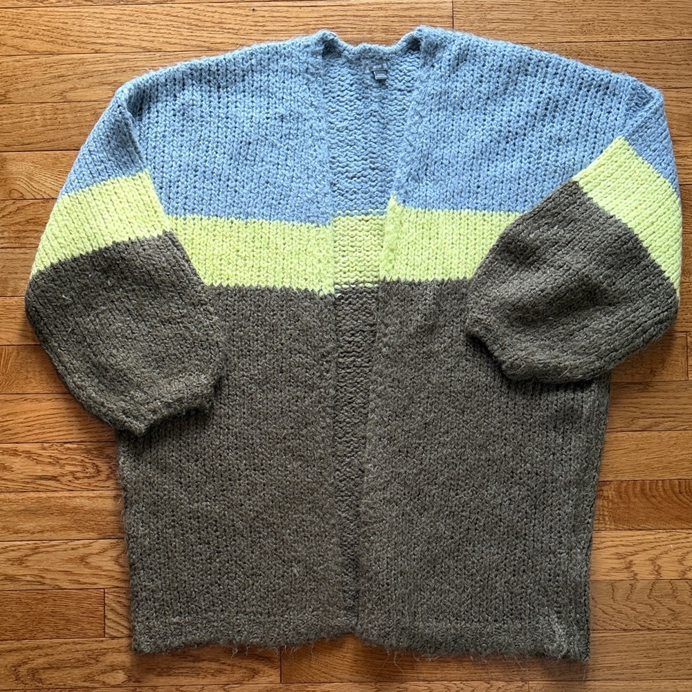 Aerie Blue and Green Women’s Cardigan